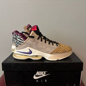 Nike LeBron Low 19 Safari Size 11.5 Brand New